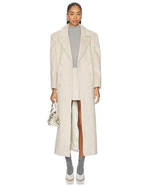 AEXAE Wool Oversized Blazer Coat - Natural