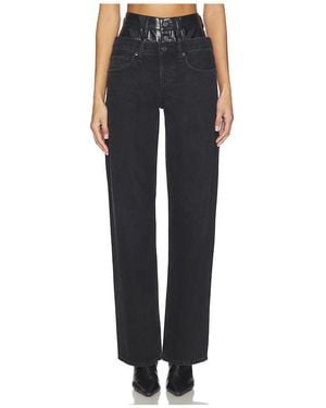 Agolde Elson High Rise Loose Jeans - Blue
