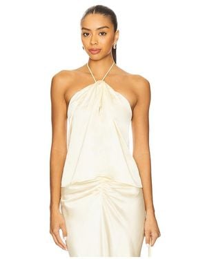 LPA Elinor Halter Top - White