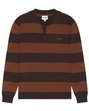 Rhythm Polohemd Ventura - Braun