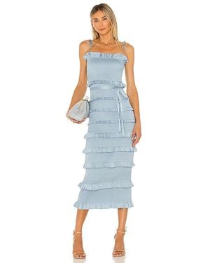 V. Chapman Lily Midi Dress - Blue