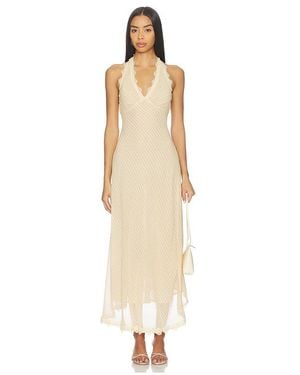 Lioness Kleid Stars Align Midi - Weiß