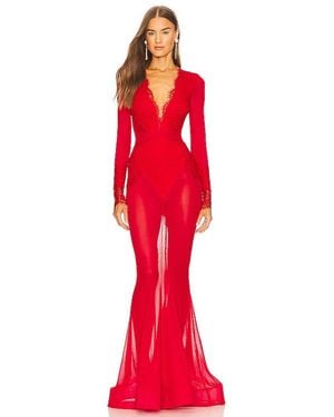 Michael Costello X Revolve Martin Gown - Red