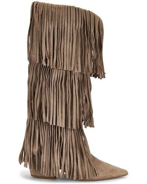 Aniye By Cowboy Fringes Boot - Brown