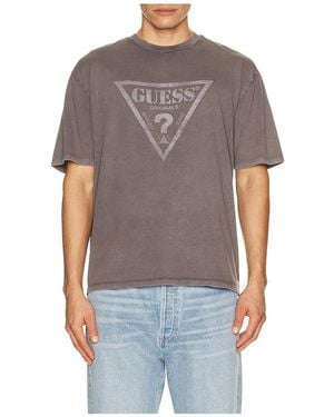 Guess Vintage Triangle Tee - Gray