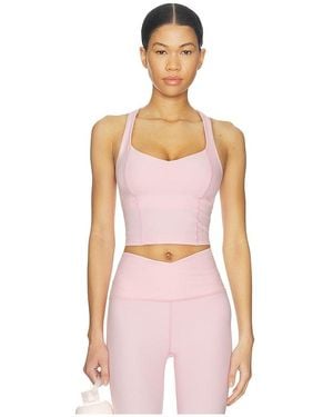 Beyond Yoga Spacedye Intensity Racerback Cropped Tank Top - Pink