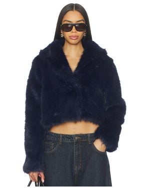 Lioness Chaqueta Madame Faux Fur Jacket En Color Azul Marino Talla (También En M, S, Xl, Xs, Xxs)