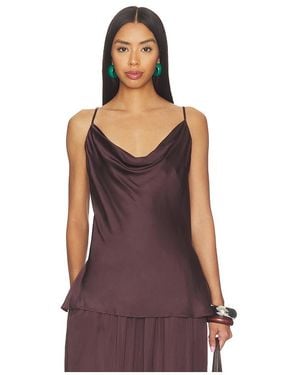 Shona Joy Agnes Cowl Neck Cami - Purple