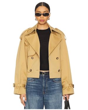 IVY & OAK Gabardina Corta Jessica En Color Bronce Talla En - Azul
