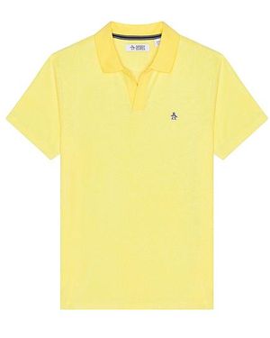 Original Penguin Terry Collar Polo - Yellow