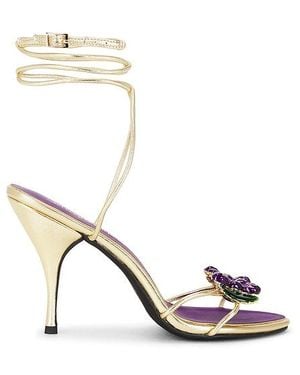 Jeffrey Campbell Sandalia Kleo En Color Oro Metálico Talla (También En 6, 7) - Blanco