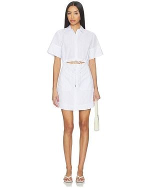 Jonathan Simkhai Marcy Cotton Mini Shirt Dress - White