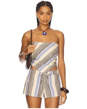 Faithfull the Brand Antibes Strapless Top - Multicolour