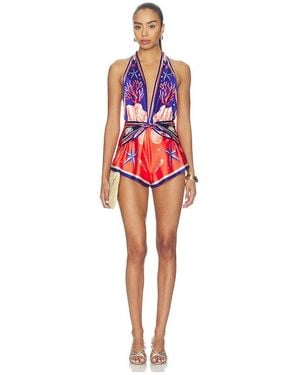 retroféte Ledda Romper - Red