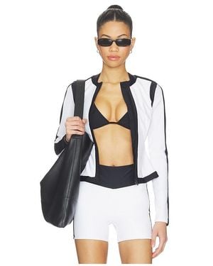 Goldbergh Splash Long Sleeve Zip Rashguard - White