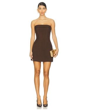 Runaway the Label Zarla Mini Dress - Brown