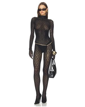 Wolford Mermaid Net Catsuit - Black