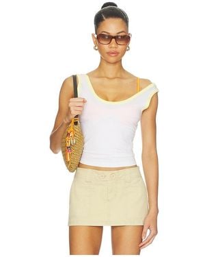 GOOD AMERICAN Super Stretch Ringer Tank Top - Multicolour