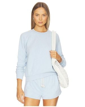 PERFECTWHITETEE Sudadera De Cuello Redondo De Felpa En Color Bebe Azul Talla (También En Xs, S, M) - Blanco