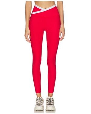 Beyond Yoga Spacedye Outlines High Waisted Midi Legging - Red