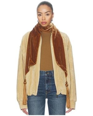 Zimmermann Velvet Neck Scarf - Brown