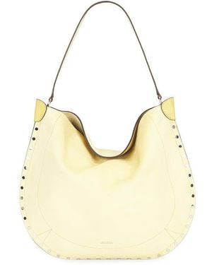 Isabel Marant Oskan Hobo Soft Shoulder Bag - Metallic