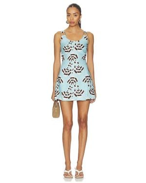 ROAME. Ariana Mini Dress - Blue