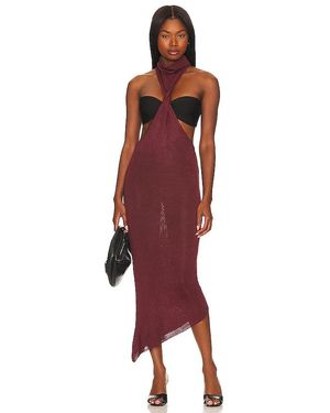 Baobab Mendra Cut Out Maxi Dress - Red