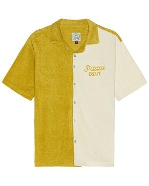 Dinner Service NY Prince Street Pizza Bowling Shirt - Yellow