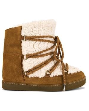 Isabel Marant Nowles Shearling Snow Boot - Multicolor