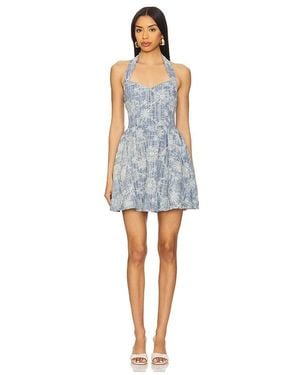 slim fit dress slacks Mira Halter Mini Dress – Bamboo Blonde main image 1