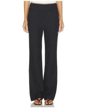 Enza Costa Twill Minimal Trouser - Black