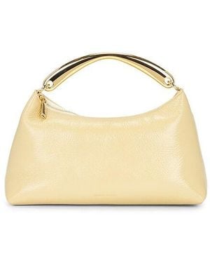 Mansur Gavriel Rhea Metal Top Handle Bag - Natural