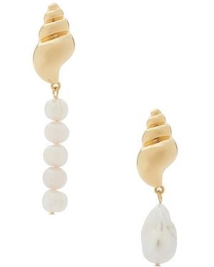 Frasier Sterling X For Love & Lemons Nantucket Earrings - White