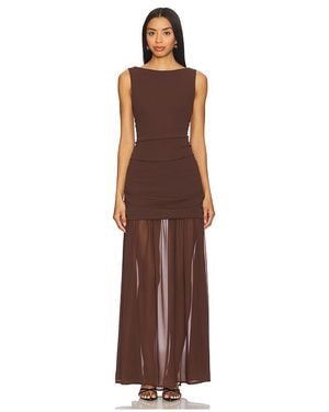 Show Me Your Mumu Aria Maxi Dress - Brown
