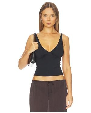 geel Ren Top - Black