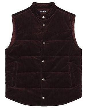 Monfrere Wayne Needle Cord Vest - Black