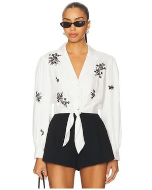 Cinq À Sept Wildflower Whimsy Marin Top - White