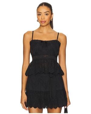 LoveShackFancy Rowina Top En Color Negro Talla (También En 10, 2, 4, 6, 8)