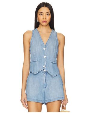 Bella Dahl Chaleco Wren En Color Azul Talla (También En M)