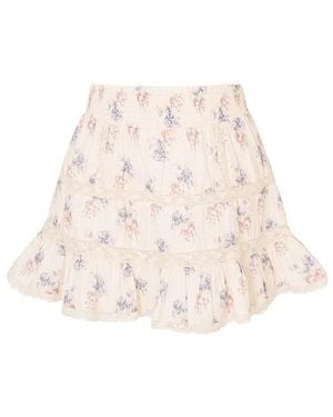 LoveShackFancy Bradie Tween Skirt - Natural