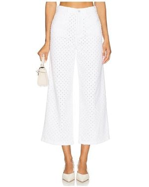 FAVORITE DAUGHTER The Masha Super High Rise Wide Leg Crop Pant - White