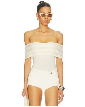 Isa Boulder Off Shoulder トップ - ホワイト