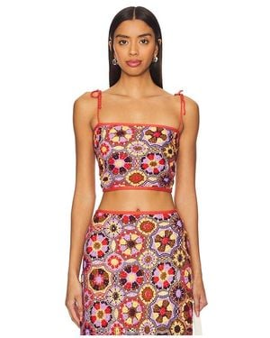 Agua Bendita X Revolve Vicky Crop Top - Red