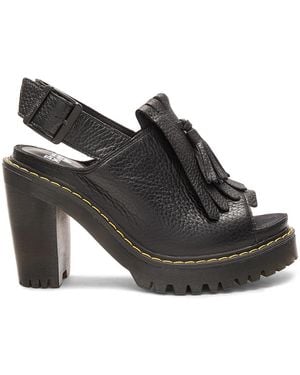 Dr. Martens Seraphina Slingback Kiltie Sandal - Black
