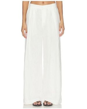 Enza Costa Easy Hose Linen Easy Trouser - Weiß