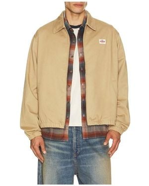Brixton Trademark Lightweight Garage Zip Jacket - Blue