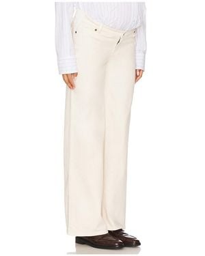 HATCH The Maternity Wide Leg Jeans - White