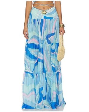 Cin Cin Falda Maxi Song Lobster En Color Azul Talla (También En S)
