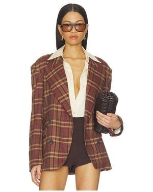 Free People Dean Double Breasted Blazer - Brown
